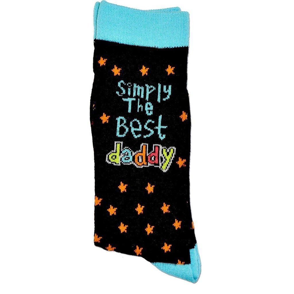 SIMPLY THE BEST DADDY SOCKS FOR BIRTHDAYS FATHERS DAY CELEBRATIONS GIFT PRESENT