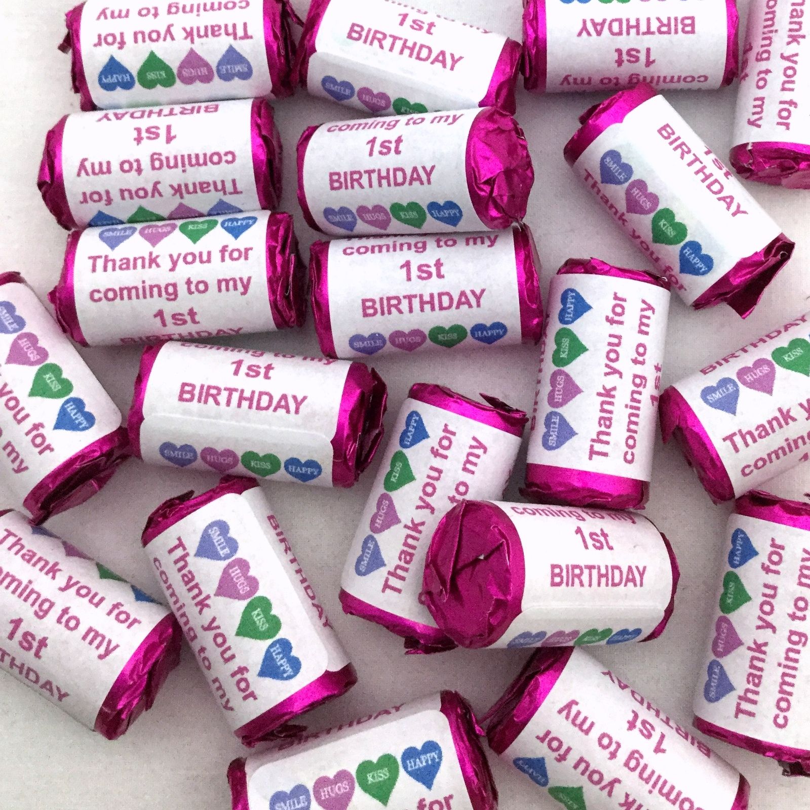 Personalised Birthday Mini Love Coronary heart Sweets 13th 16 18 21st 30 40 50 60 65 70 - Image 2