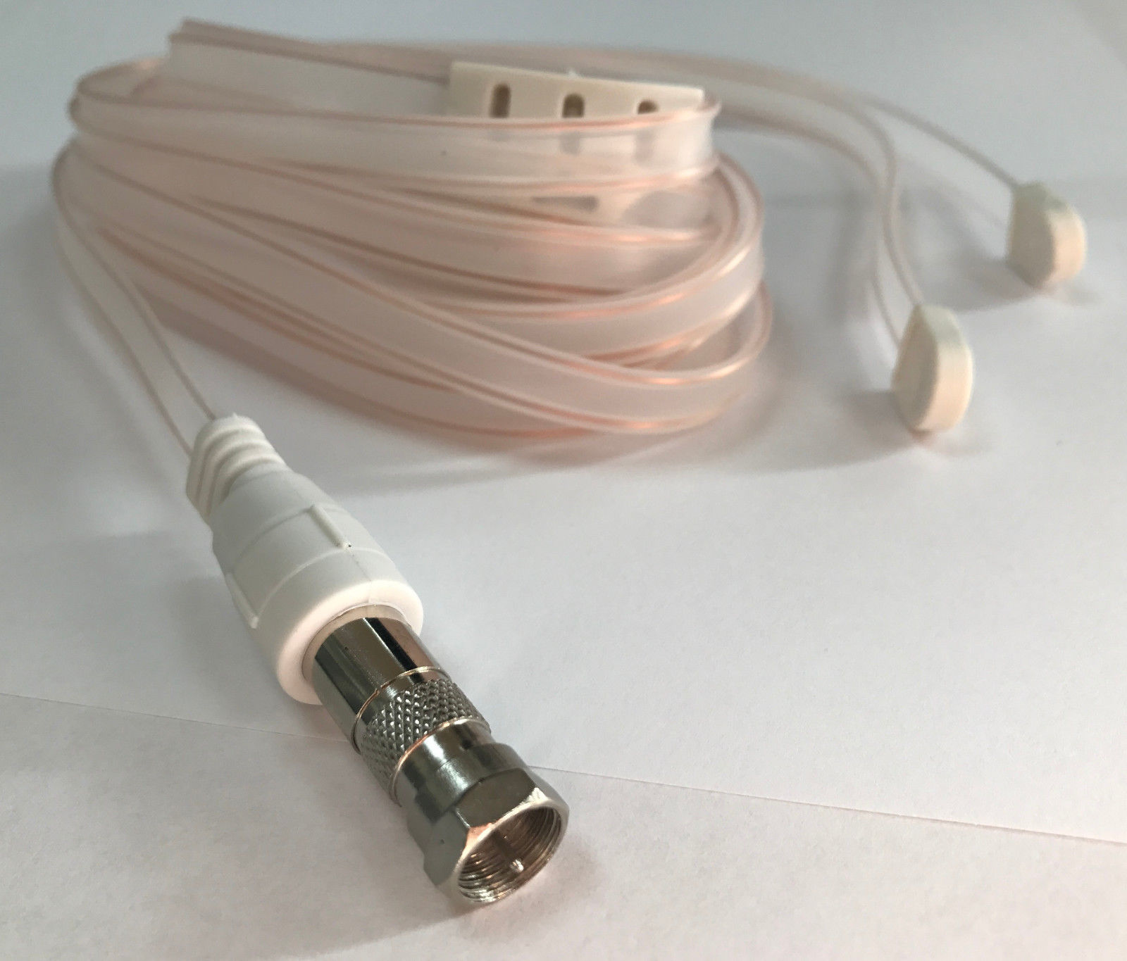 F Plug Male FM Indoor Radio / Hello-Fi Dipole Ribbon Aerial Antenna Connector