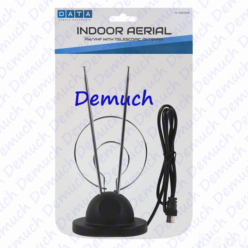 NEW INDOOR PORTABLE HD TV AERIAL WITH TELESCOPIC ANTENNA FM/VFH UK SELLER ✔