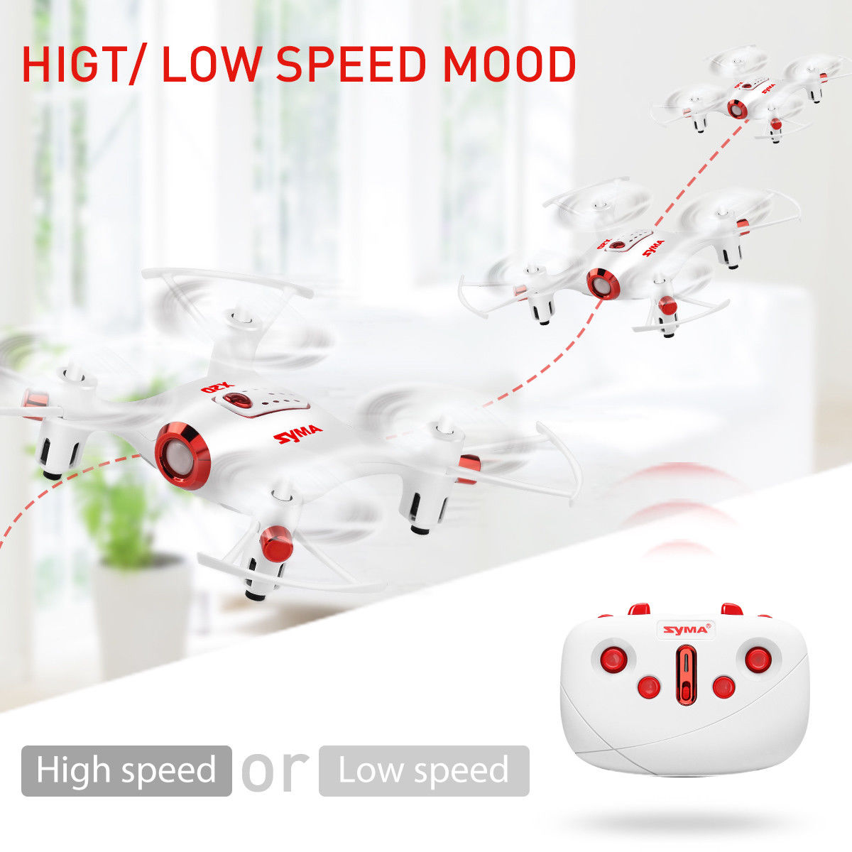 Syma X 2.4G 6-Axis Gyro RC Quadcopter UFO Drones 360° Rolling Youngsters Helicopter - Image 5