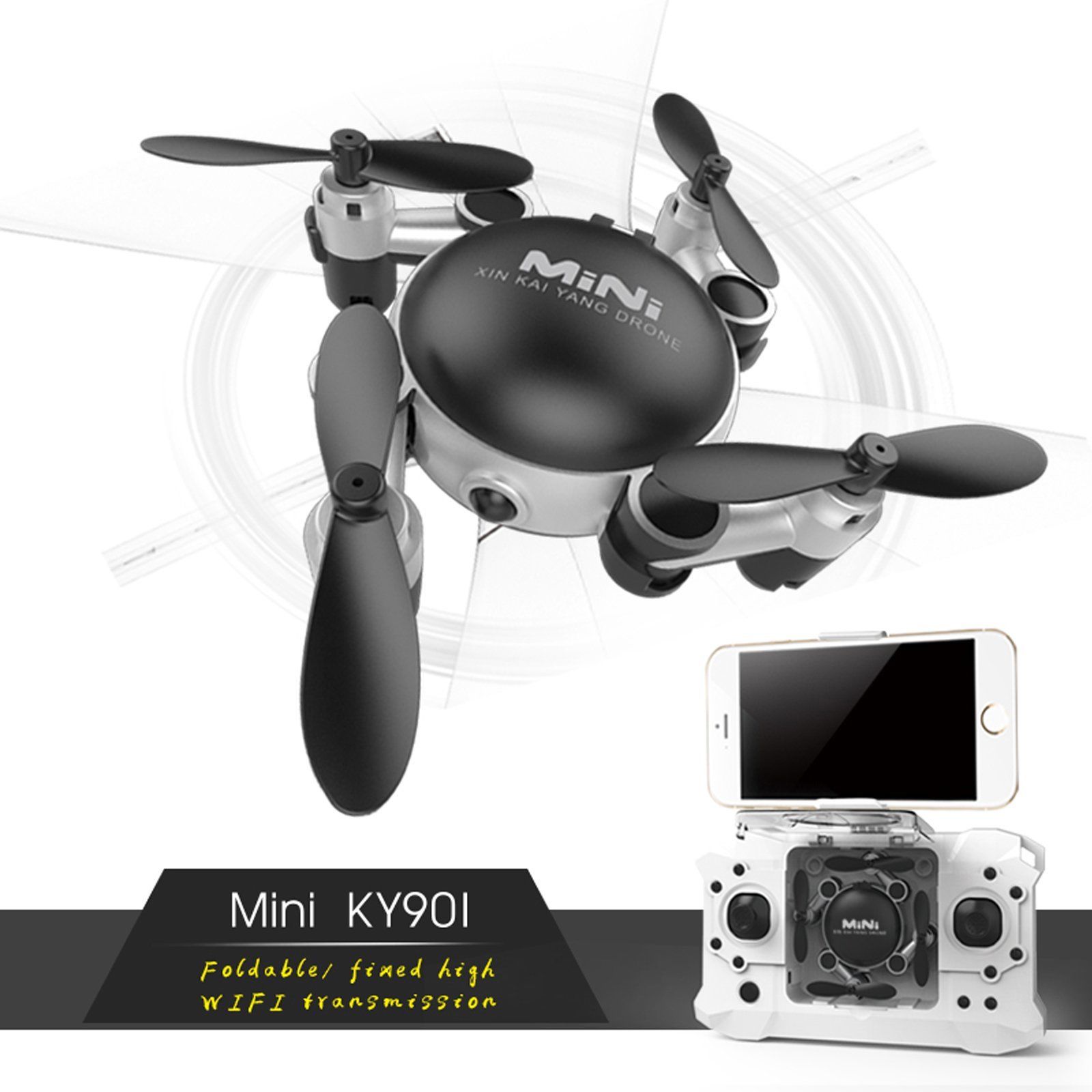Foldable Mini wifi RC Quadcopter 2.4GHz 4CH 6-Axis Gyro 3D UFO FPV Digital camera Drone - Image 6