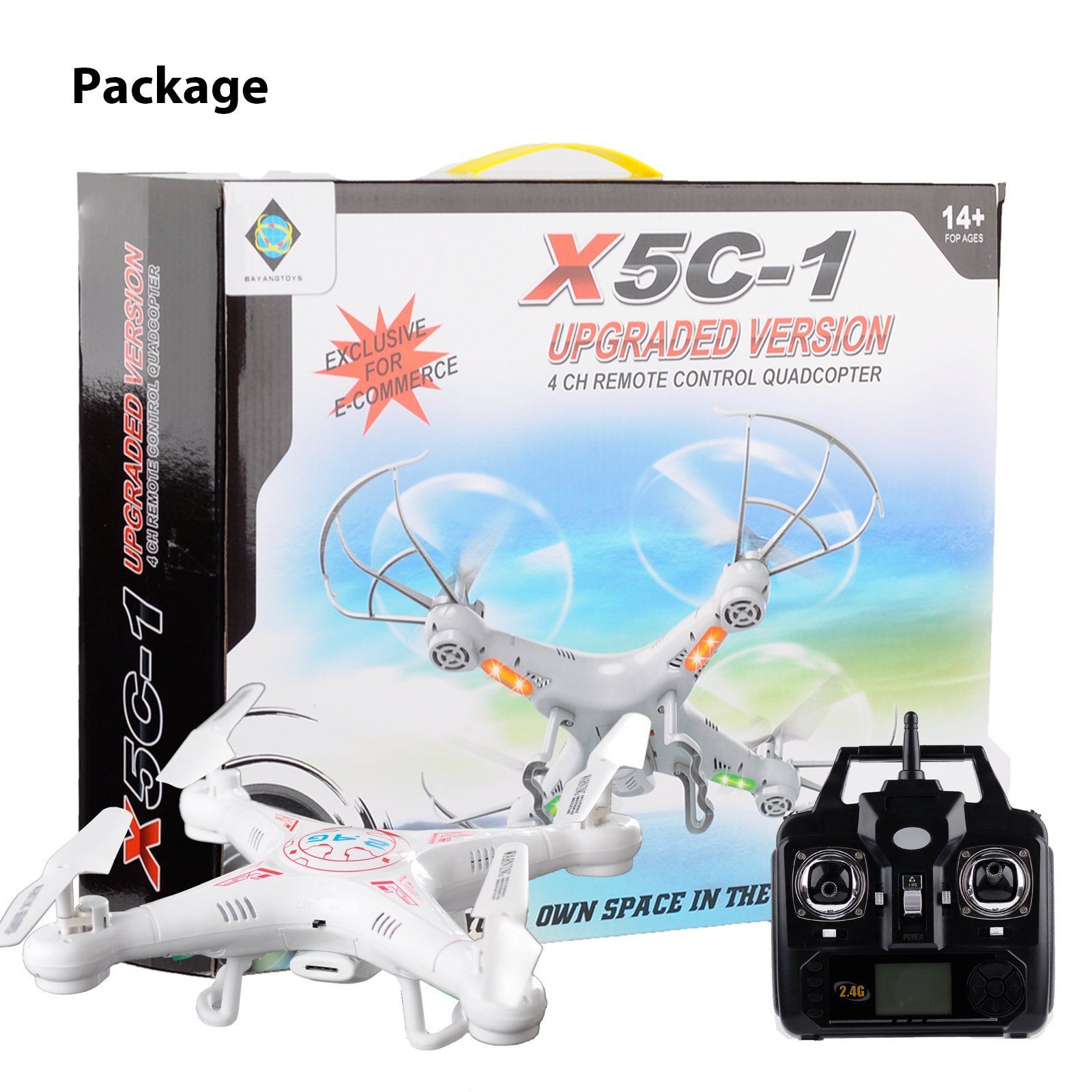 Digicam drone 6-Axis Gyro RC UAV RTF VR zero.three Quadcopter Fly X5C-1 UFO with 2.4Ghz - Image 8