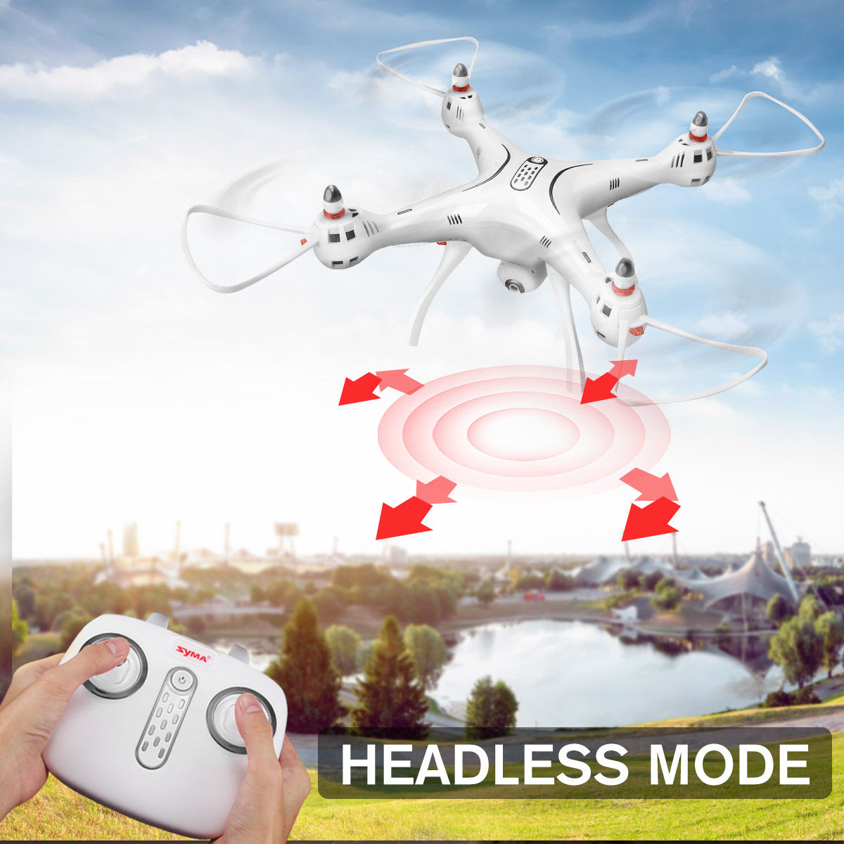 GPS SYMA X8PRO FPV Wifi Rotatable HD Digicam One Key Return RC Quadcopter Drone - Image 6