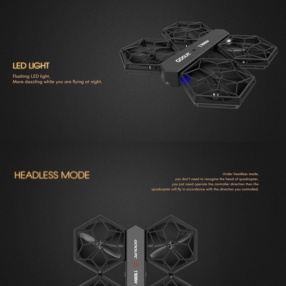 GoolRC Removable Drone HD Digital camera Wifi FPV Altitude Maintain Headless Mode G-sensor - Image 4