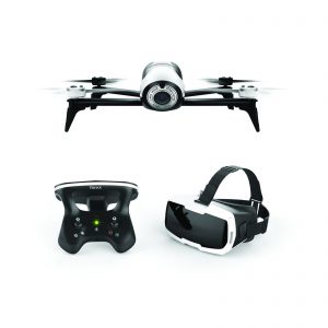 Parrot Bebop 2 Digicam Drone - White with Skycontroller 2 and FPV Cockpit Glasses