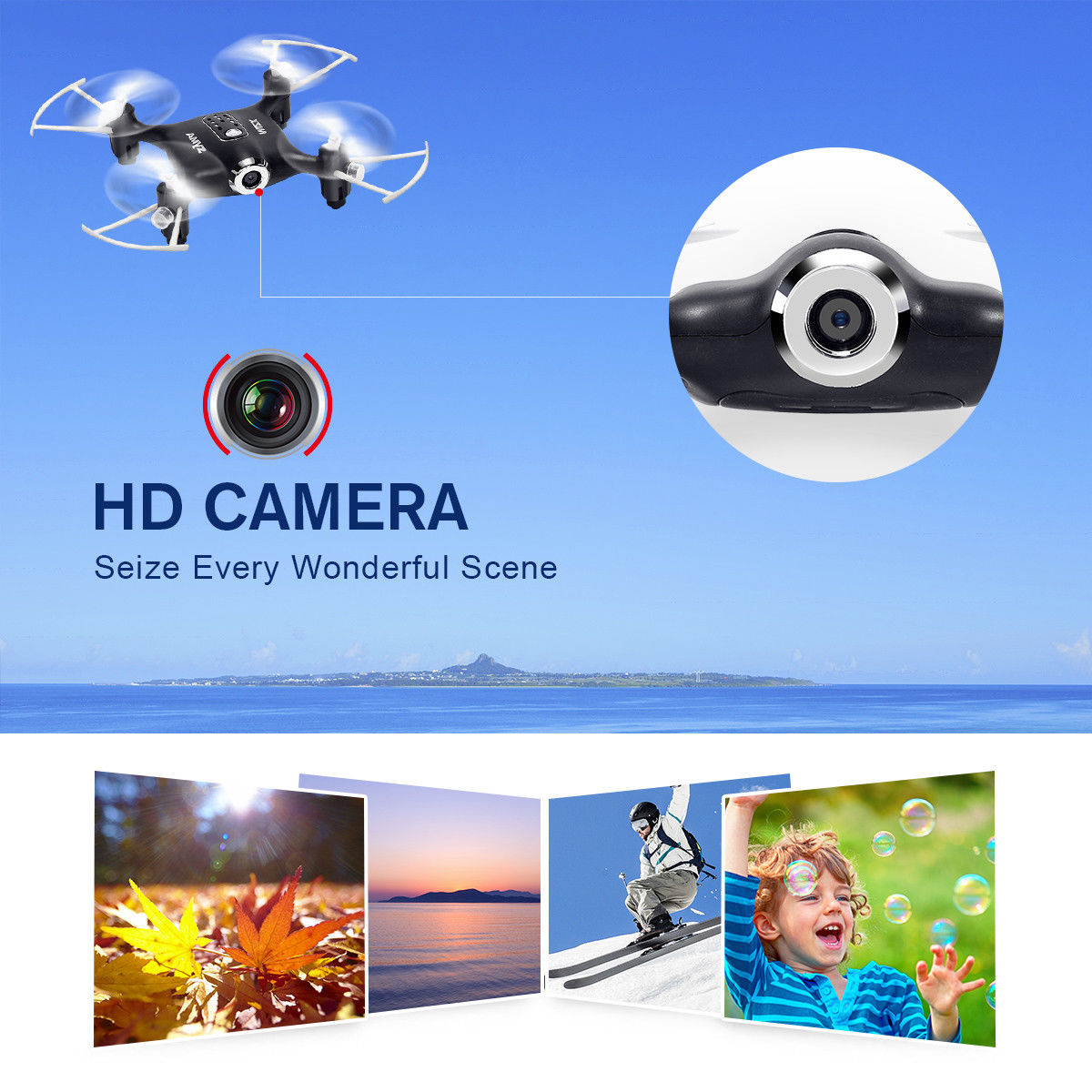 WIFI MINI Digicam Nano RC Quadcopter 2.4GHz 4CH 6-Axis Gyro 3D UFO Drone With FPV - Image 4