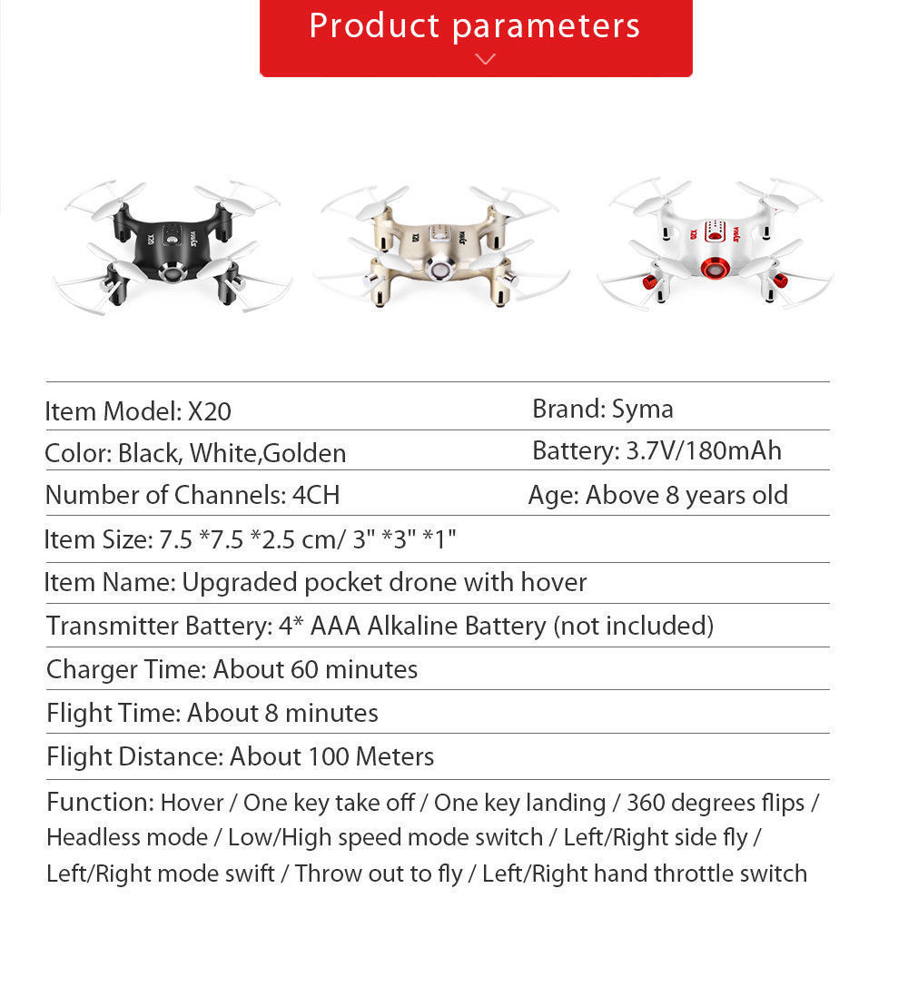 Syma X 2.4G 6-Axis Gyro RC Quadcopter UFO Drones 360° Rolling Youngsters Helicopter - Image 12