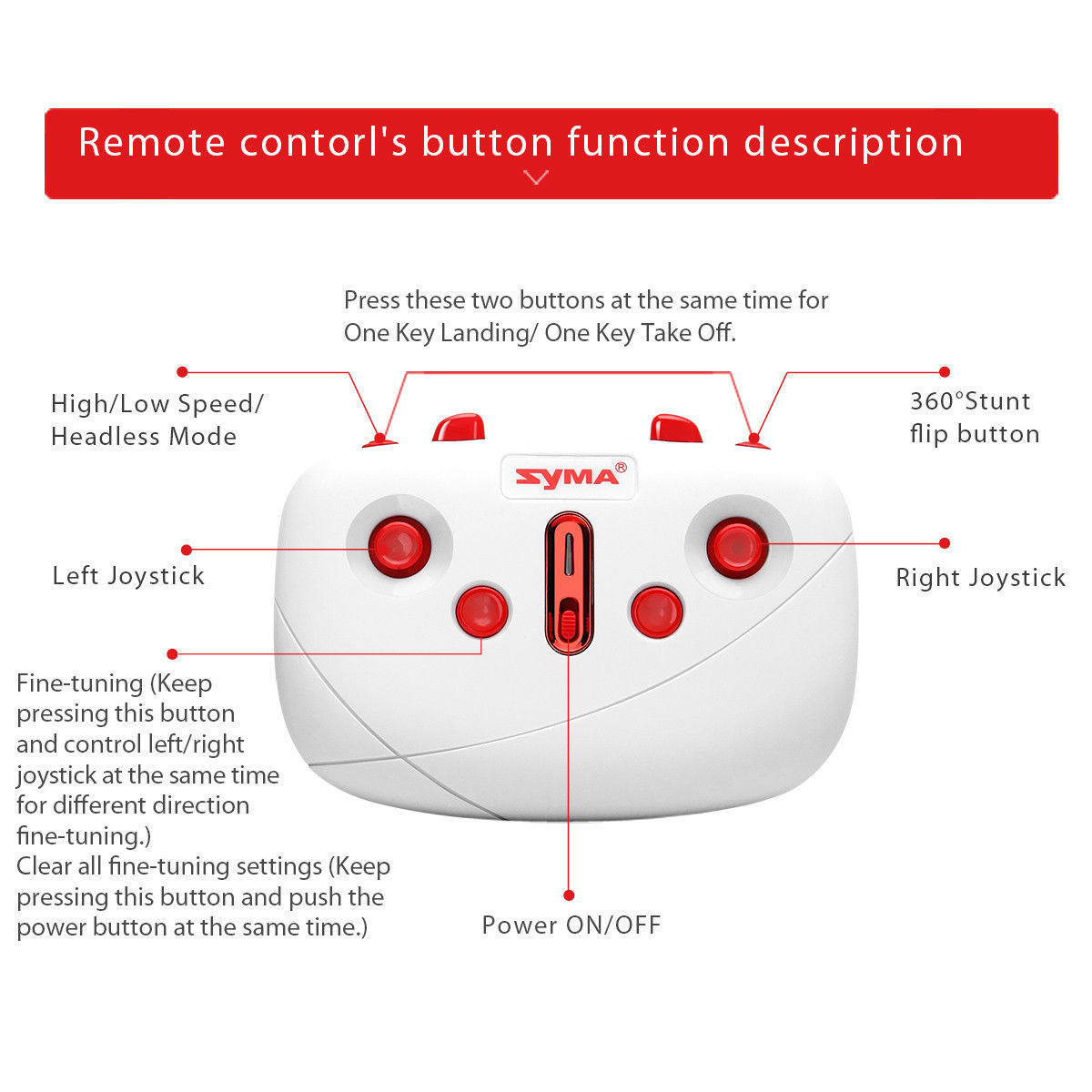 Syma X 2.4G 6-Axis Gyro RC Quadcopter UFO Drones 360° Rolling Youngsters Helicopter - Image 7