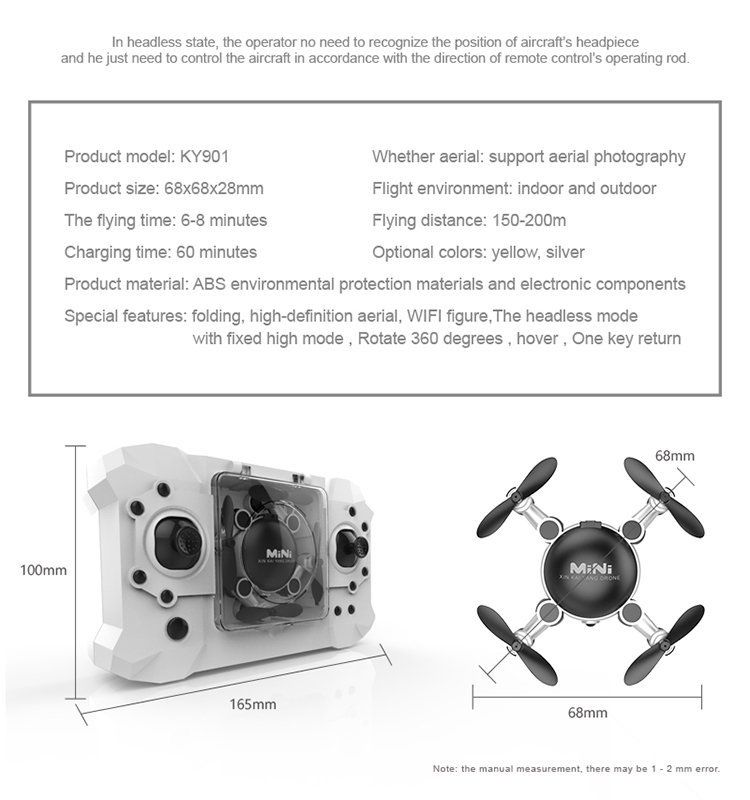 Foldable Mini wifi RC Quadcopter 2.4GHz 4CH 6-Axis Gyro 3D UFO FPV Digital camera Drone - Image 3