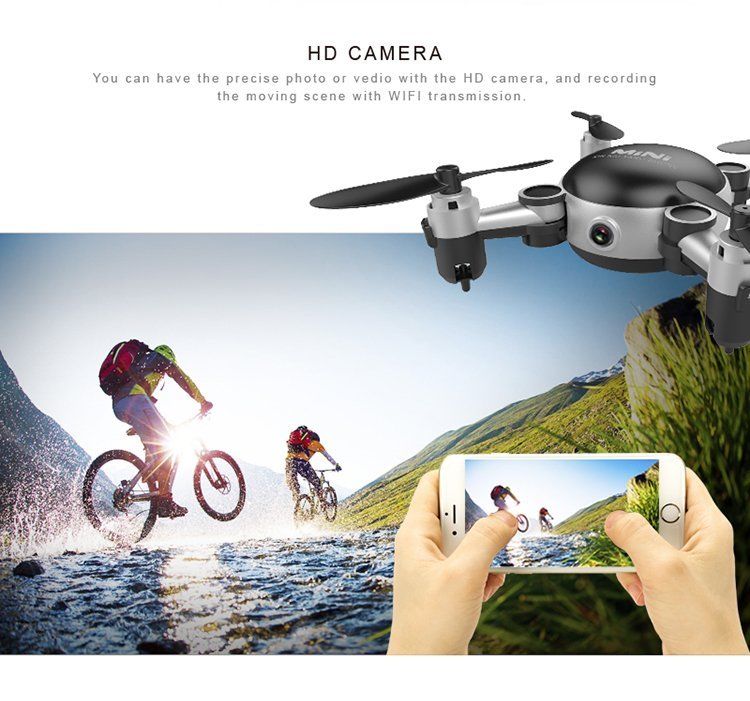Foldable Mini wifi RC Quadcopter 2.4GHz 4CH 6-Axis Gyro 3D UFO FPV Digital camera Drone - Image 2