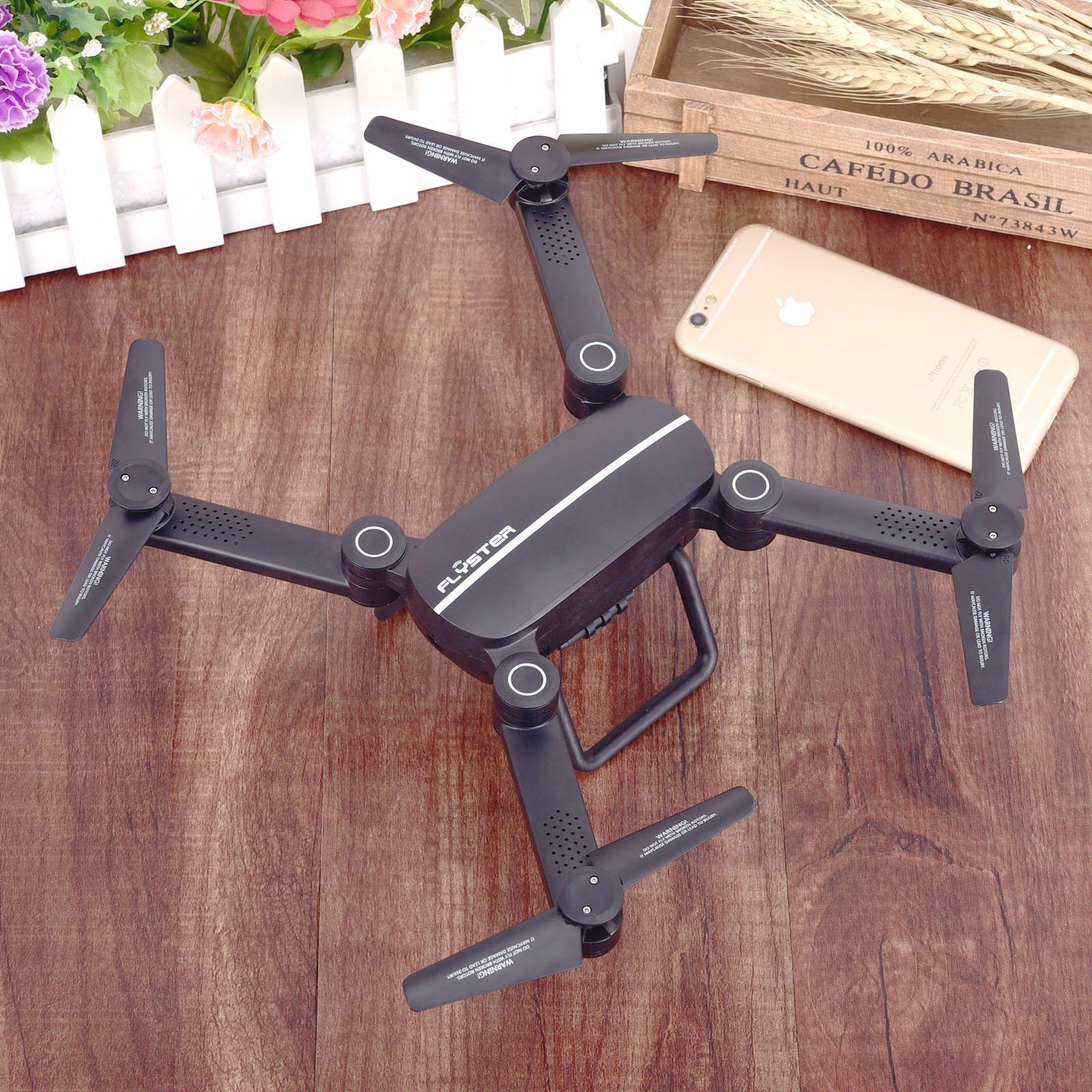 RTF New Drone Digicam Q9W RC Quadcopter Wifi HD Digicam 2 Mode Transmitter Black - Image 3