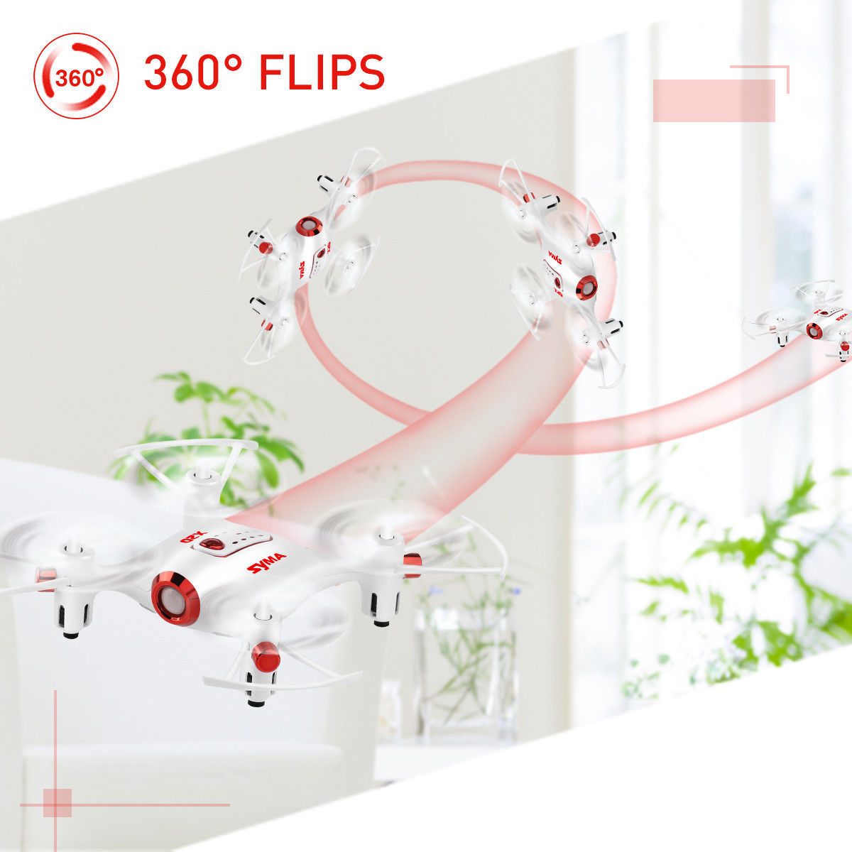 Syma X 2.4G 6-Axis Gyro RC Quadcopter UFO Drones 360° Rolling Youngsters Helicopter - Image 3