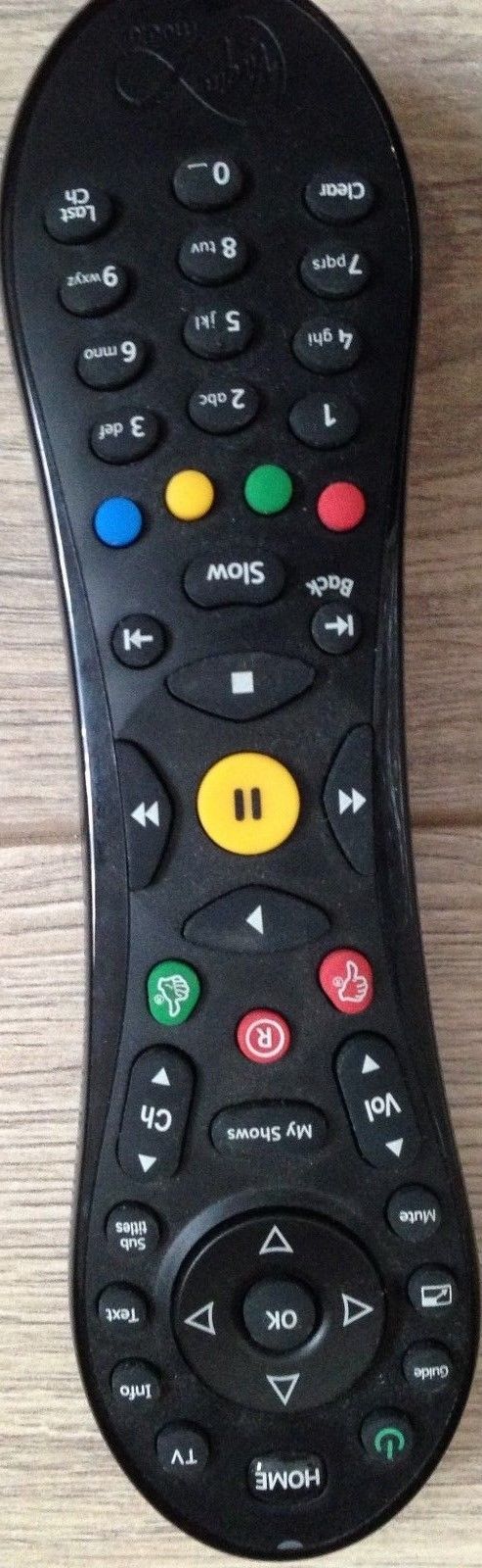 Actual TiVo Remote,Virgin Media WITH FREE 2 X AA BATTERIES INCLUDED Quick Deliv - Image 5