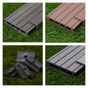 5 Square Metres of Wooden Composite Decking Inc Boards, Edging & Repairing Packs