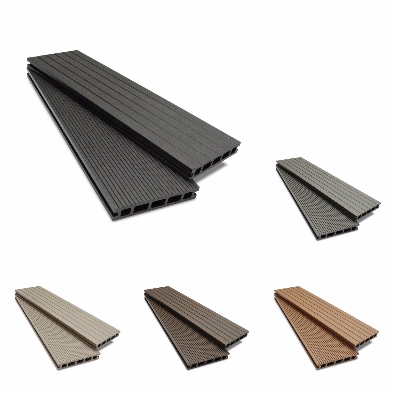 Composite Decking Clarity Charcoal 25 Square Metre Pack (incl. fixings) - Image 7