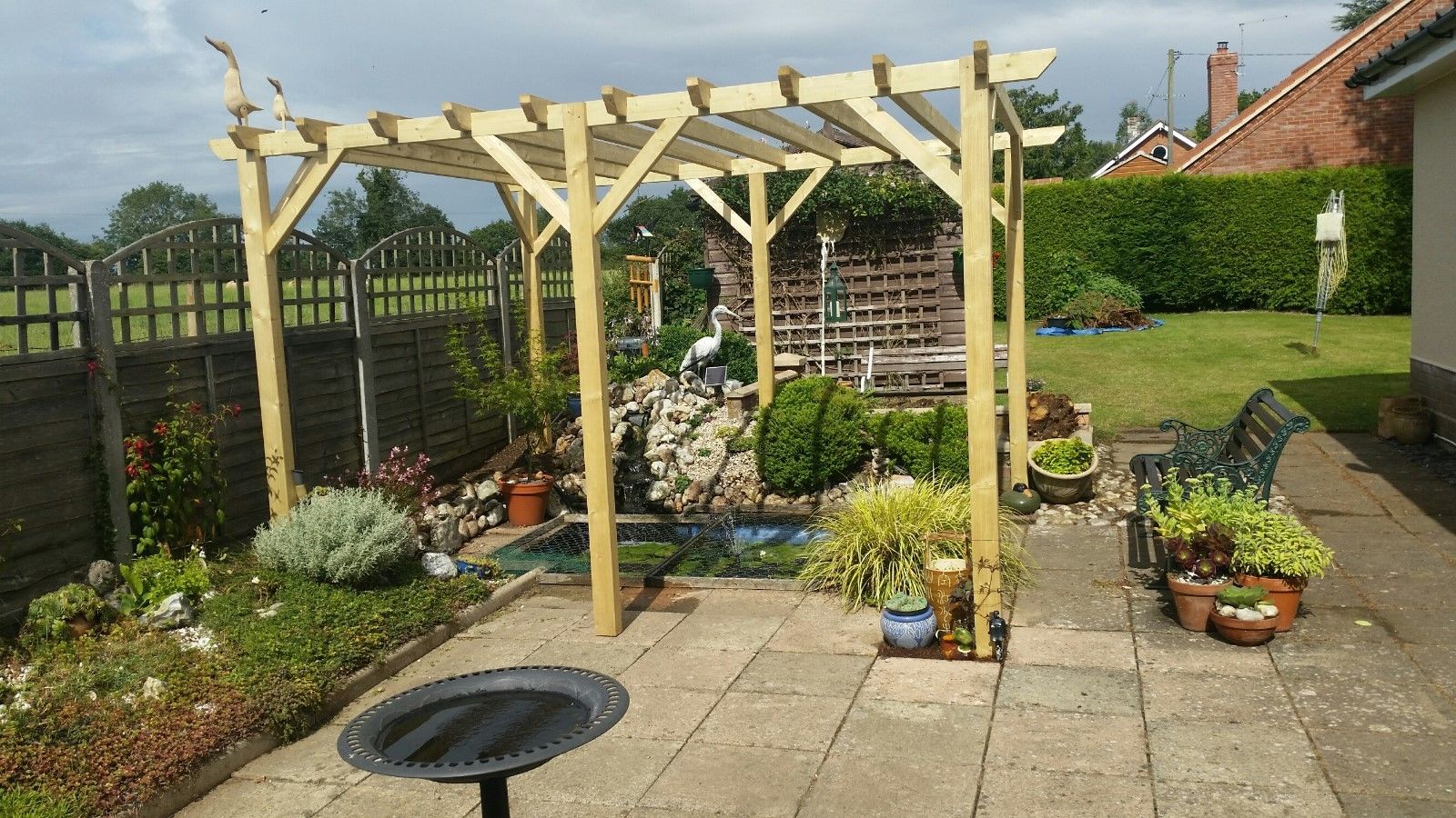 Wooden Pergola two.4m by two.4m at two.1m higher. Completely Notched Joints. - Image 5