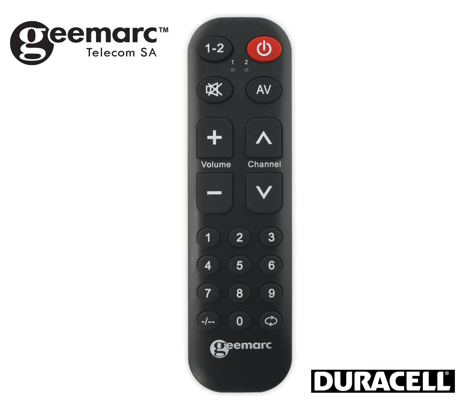 Geemarc Easy TV 10 Large Button Remote Control Substitute For Aged Straightforward Help