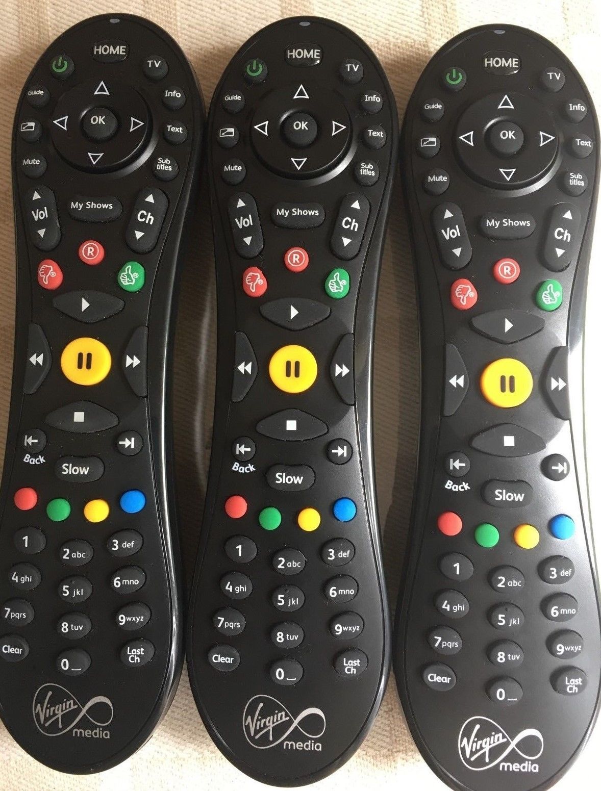 Actual TiVo Remote,Virgin Media WITH FREE 2 X AA BATTERIES INCLUDED Quick Deliv