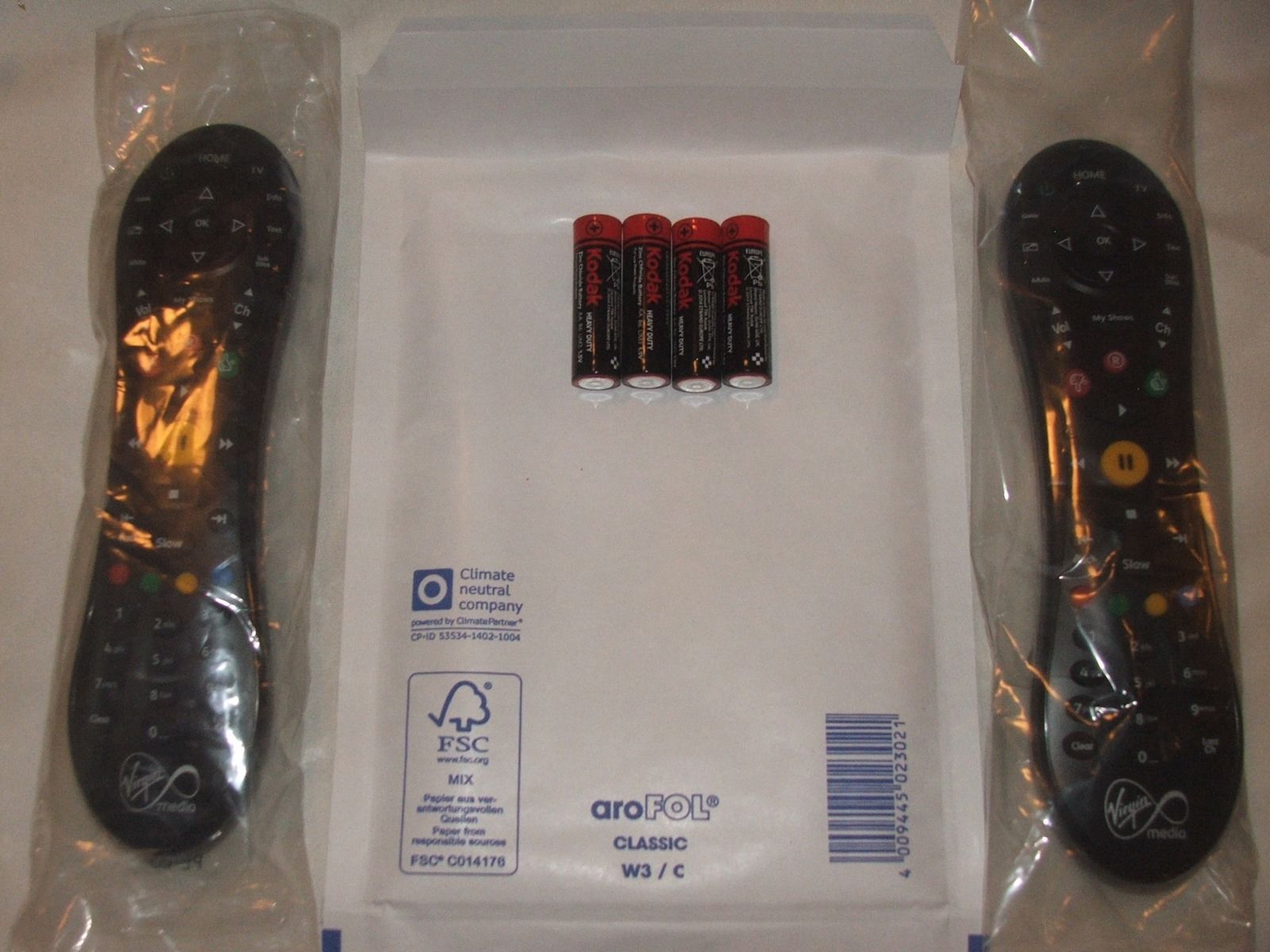 Virgin Media Tivo Remotes X2 100% Brand-new + 4 Free Batteries - Image 2