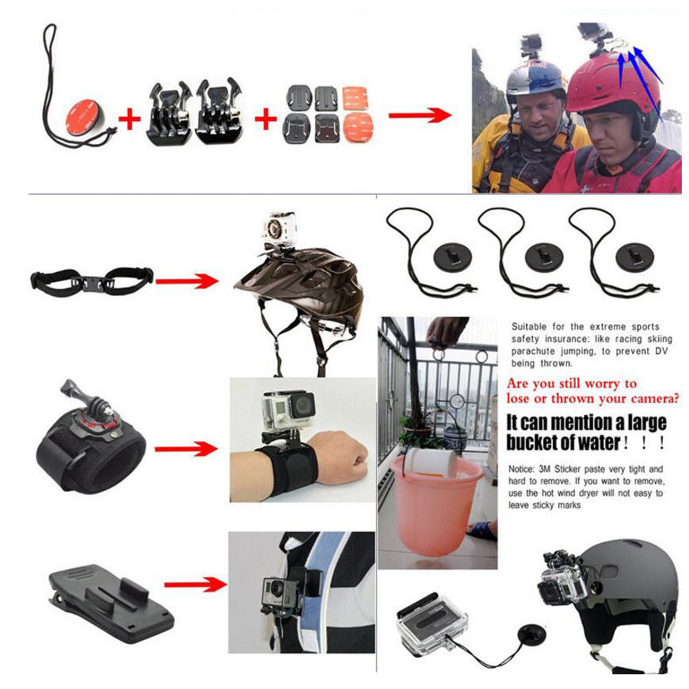 Necessary For GoPro Hero 6 5 Session 44 Gopro 4 three 2 1 Accessorie Gear Case Bundle - Image 4