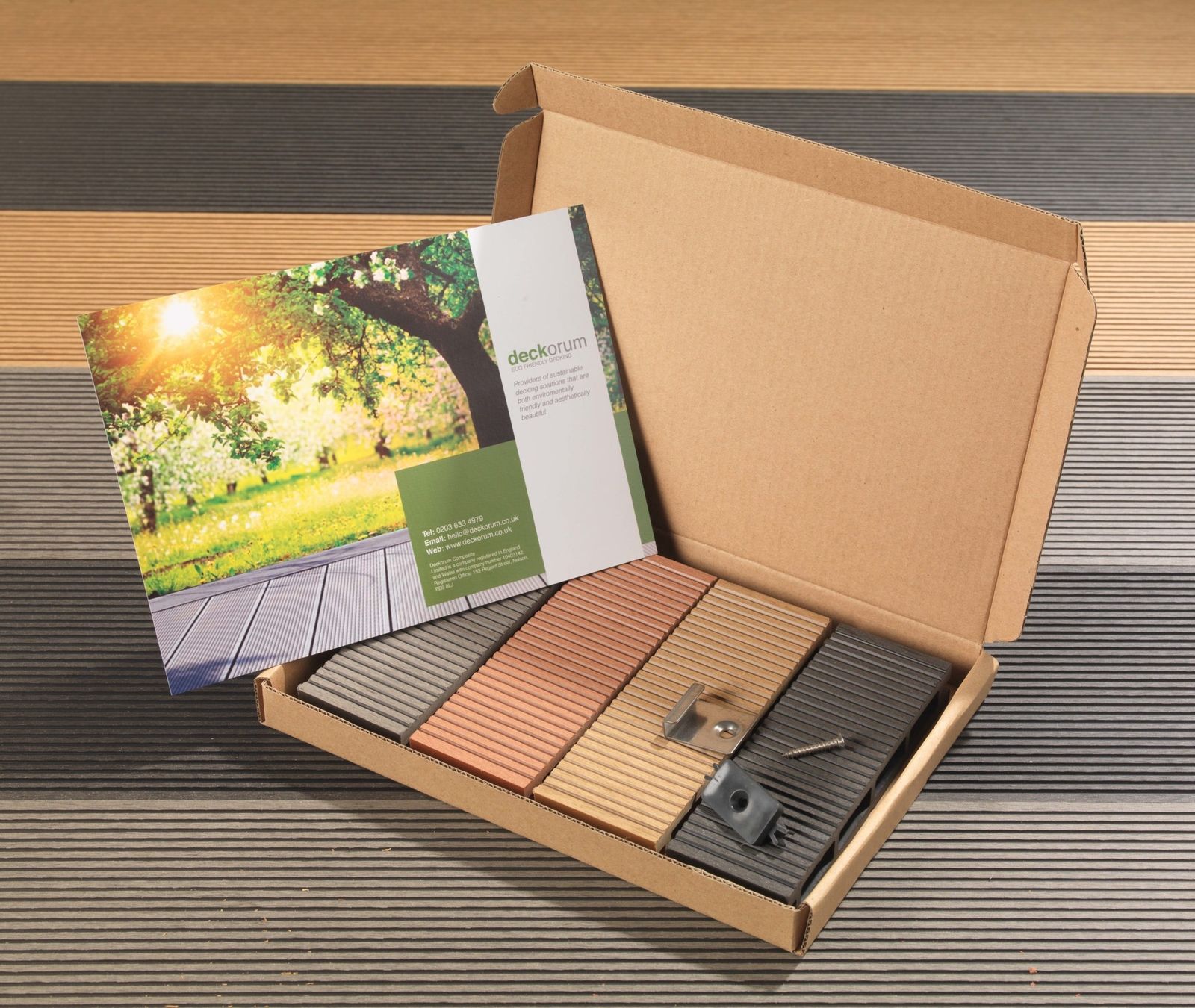 COMPOSITE DECKING SAMPLE PACKS KITS Uk SUPPLIER BOARDS EDGING TRIM CLIPS FIXINGS - Image 2