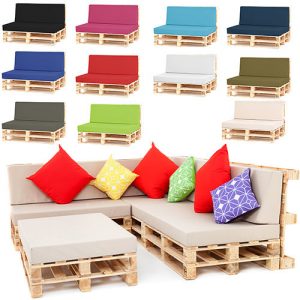 Pallet Seating Garden Furnishings DIY Modern Foam Cushions with Water-proof Covers