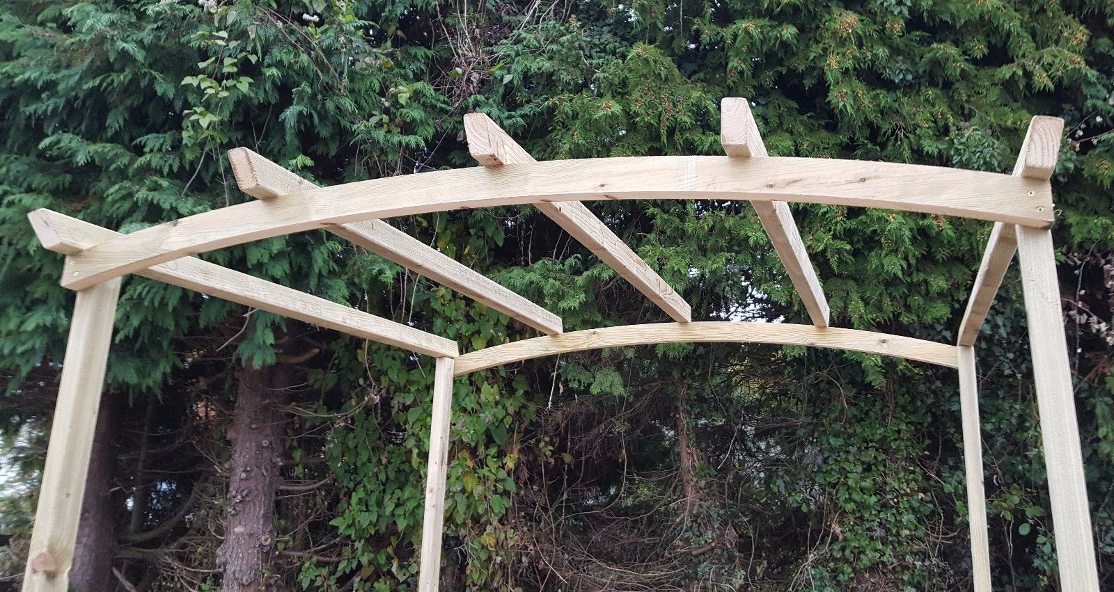 Wooden Arched Top rated Pergola Garden Pergola - Image 4