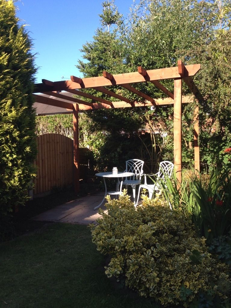 Handmade Wooden Garden Pergola Construction 10ft x 10ft - Made to Measure - Image 10