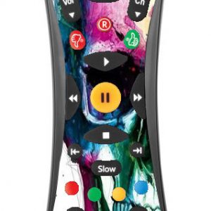 Neon Skull Sticker/Pores and pores and skin Virgin Tivo Remote controller/controll sticker