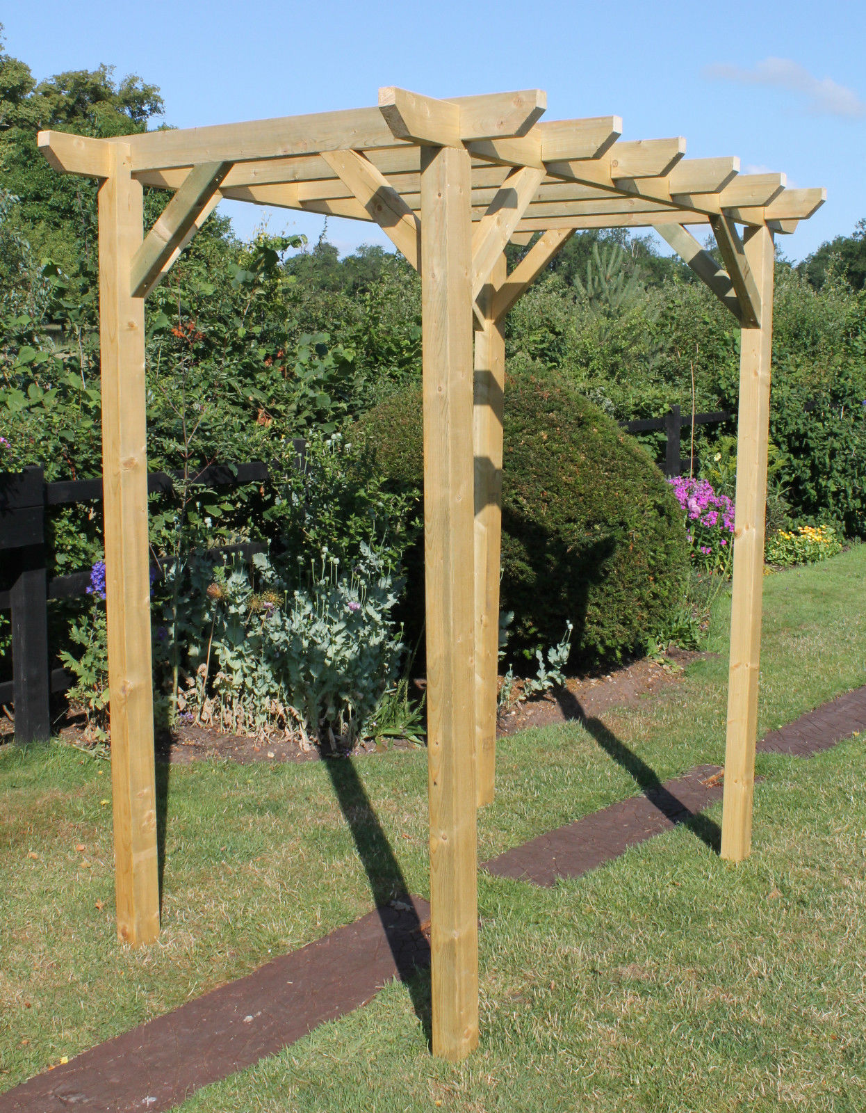 Wooden Pergola three.6m by two.4m at two.1m higher. Thoroughly Notched Joints. - Image 2