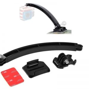 Motorbike motorcycle headgear Extension Mount Bundle for GoPro HERO 6 HERO 5, four, three+ HD +Adhesive Sticker