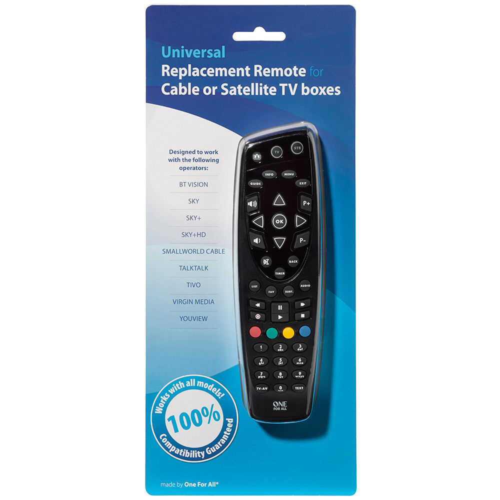 One For All Remote Control for TV's and Cable or Satellite tv for pc ...