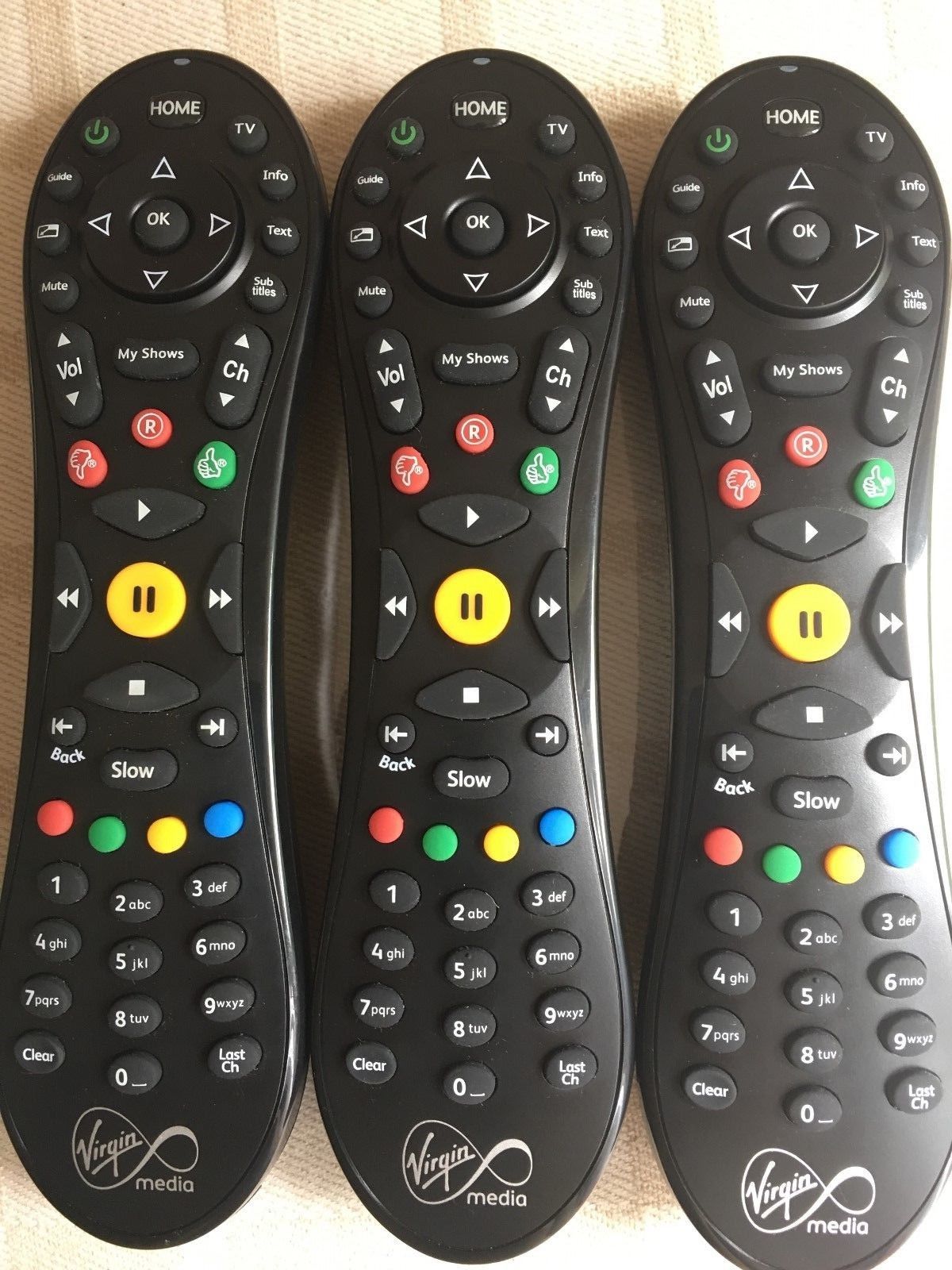 Actual TiVo Remote,Virgin Media WITH FREE 2 X AA BATTERIES INCLUDED Quick Deliv - Image 2
