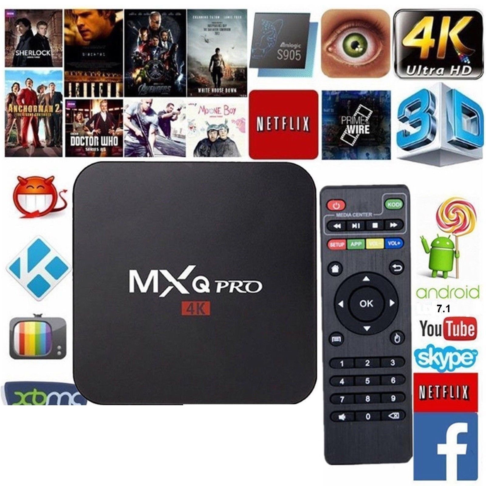 NEW MXQ PRO BOX ✔KODI 17.6 ✔Quad-Core ✔SMART TV - FAST DISPATCH! - Image 5