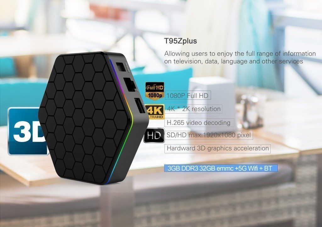 T95Z Plus S912 Octa Core 3GB/32GB Android TV Box - Image 2