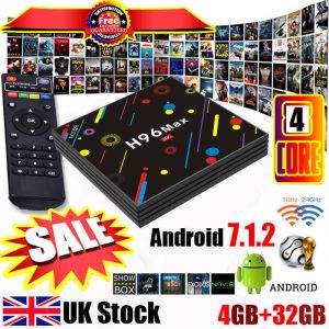British isles Android 7.1 OS H96 Max-H2 Smart TV Discipline 4GB 32GB RK3328 Quad-Core 2.4G/5G WIFI