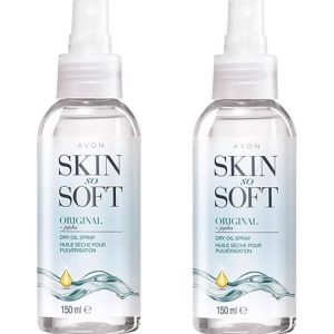 BRAND NEW 2X Avon Pores and pores and skin So Mushy Dry Oil Spray, Bug Bug Resistant
