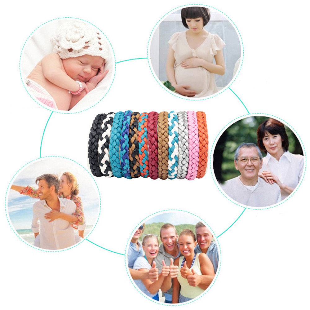 12piece Anti Bug Pest Bug Bugs Resistant Bracelet Wrist Band Wristband Britain - Image 2
