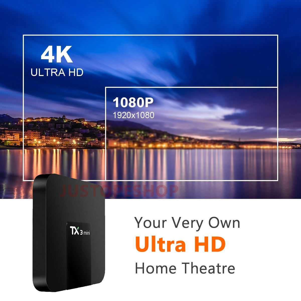 18 TX3 Mini 2GB+16GB Android 7.1 Quad Core TV Area 17.6 HD Media Participant WIFI Nice britain - Image 2