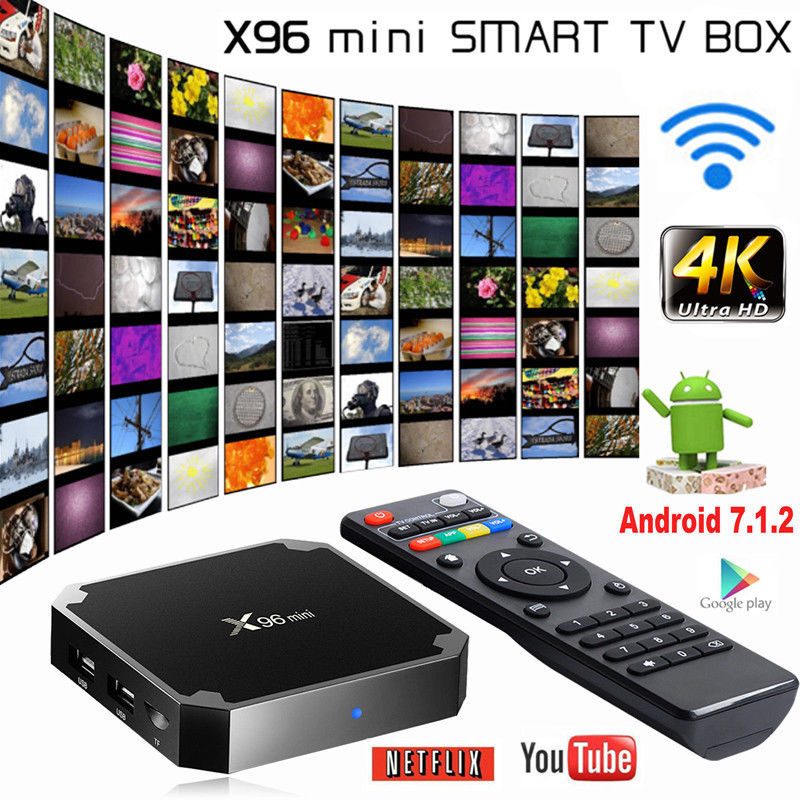 X96 Quad Core Android 7.1 TV Area Kodi 17.three HDMI Media Participant 4K HD WIFI Group