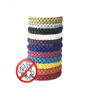 10Amount Anti Bug Pest Resistant Bracelet Pure Leather-based-based Weave Wrist Bands