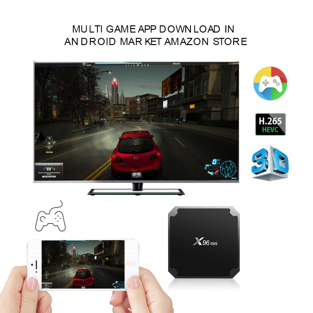 X96 Quad Core Android 7.1 TV Area Kodi 17.three HDMI Media Participant 4K HD WIFI Group - Image 5
