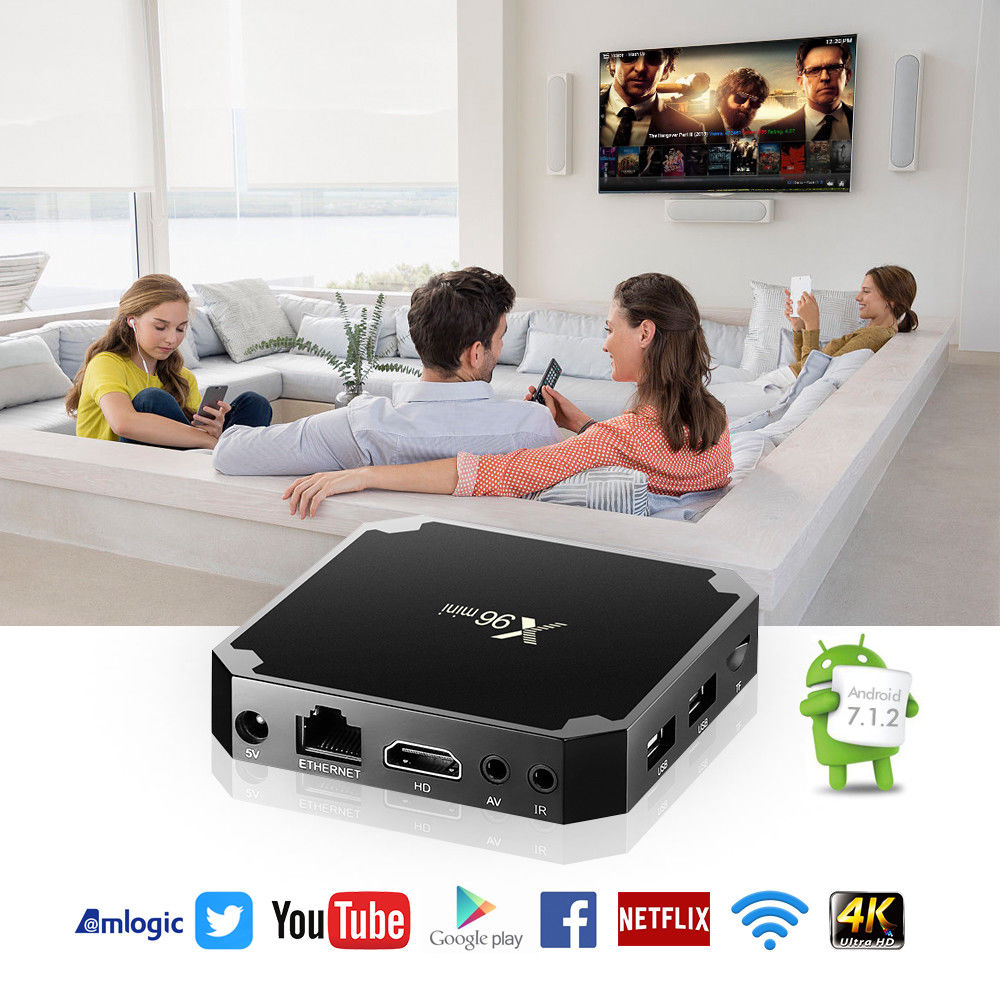 X96 Quad Core Android 7.1 TV Area Kodi 17.three HDMI Media Participant 4K HD WIFI Group - Image 2