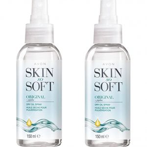 2 x Avon Pores and pores and skin So Delicate Distinctive Dry Oil Spray 150ml NEW Bug Bug Resistant