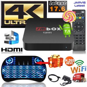 18 NEW Quad Core Android TV Area 4K 17.6 HD Skilled-Media Participant+Mini LED Keyboard