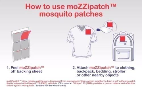 moZZipatch Bug & Bug Resistant DEET Free NonToxic Children Adults Patches - Image 3