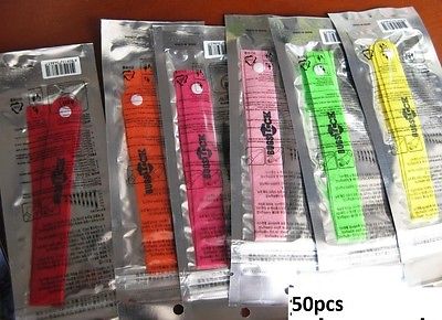 25 xANTI MOSQUITO BUG REPELLENT WRIST BAND BRACELET INSECT BUG LOCK CAMPING MOZZ