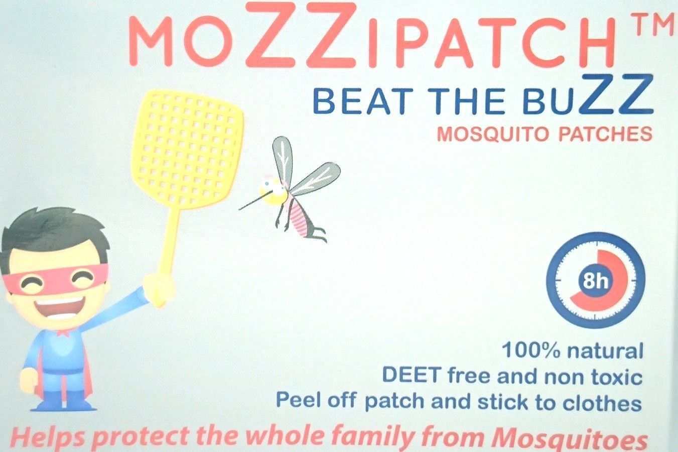 moZZipatch Bug & Bug Resistant DEET Free NonToxic Children Adults Patches