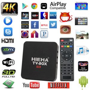 HIEHA Android TV Subject S905W Quad Core Android 7.1 Smart 4K HD Wifi Media Participant